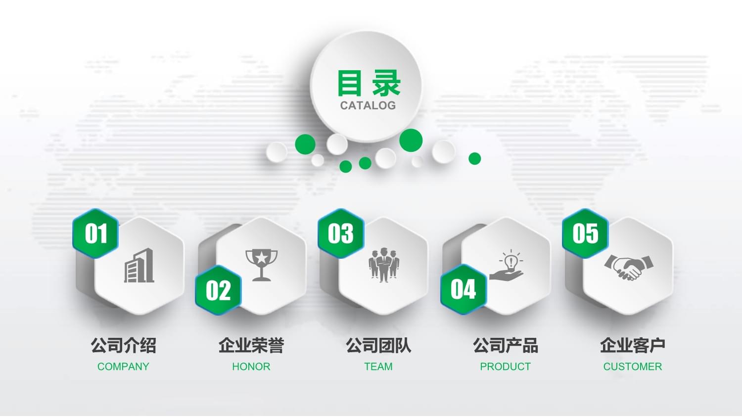 綠色公司介紹模板課件